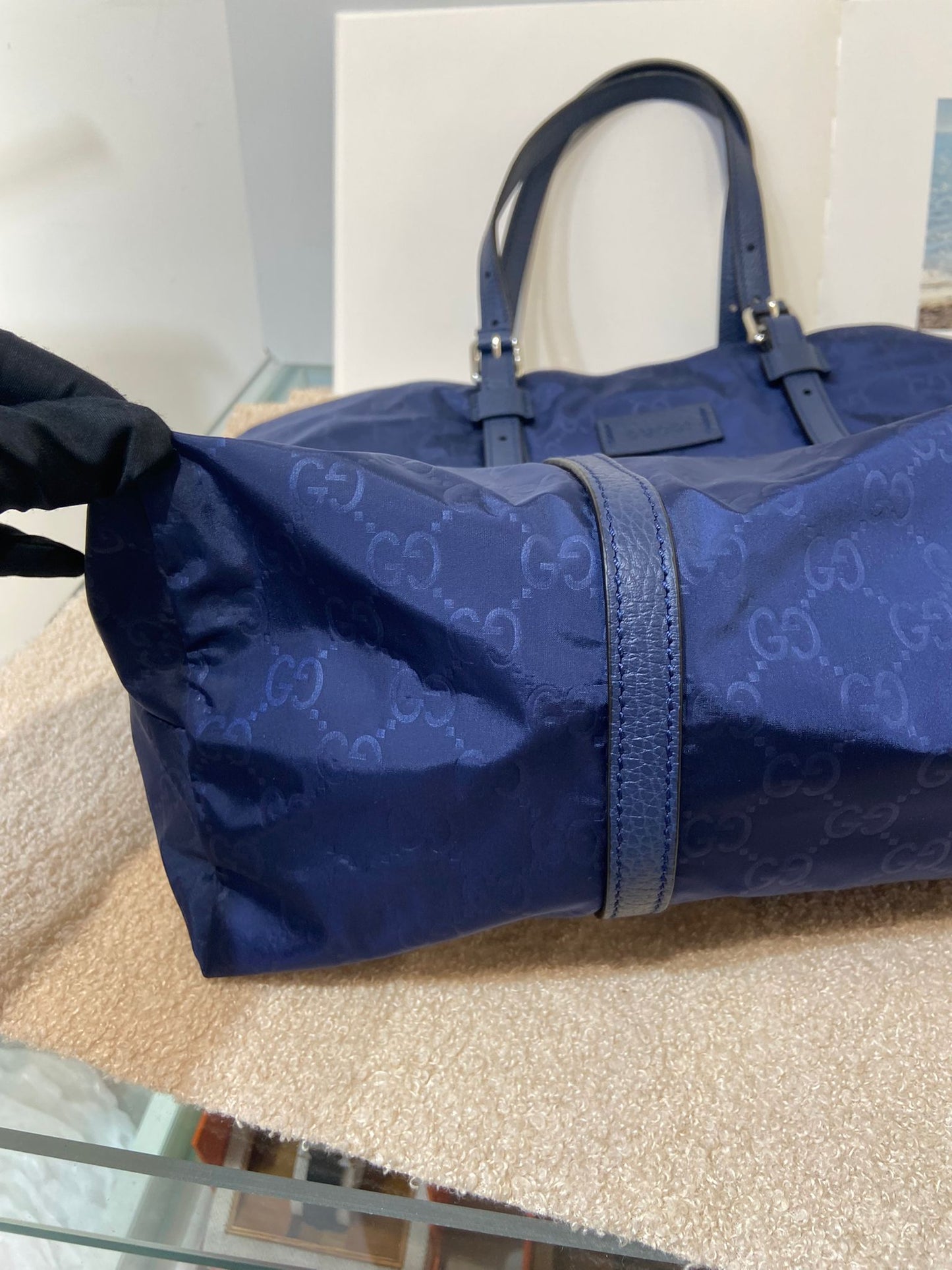Gucci 2 ways nylon tote bag