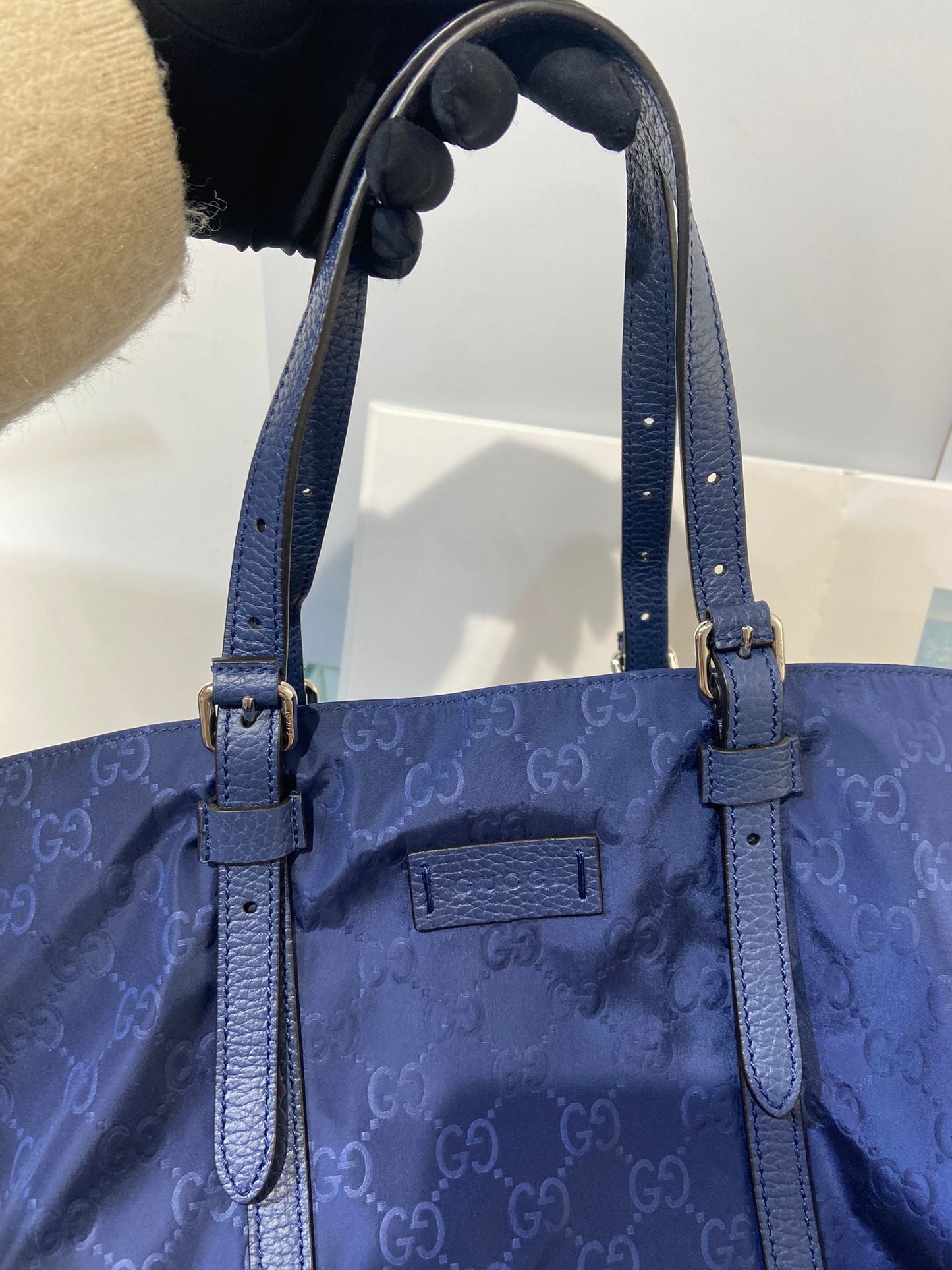Gucci 2 ways nylon tote bag