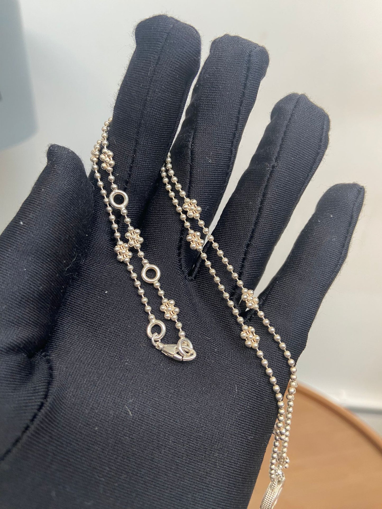 GUCCI 925純銀頸鏈 有盒有塵袋