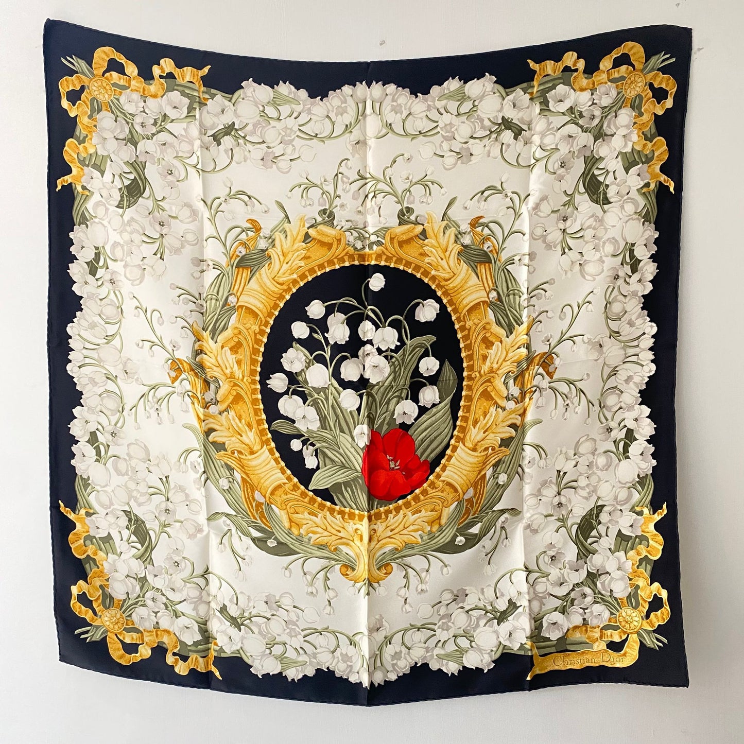 Dior silk scarf