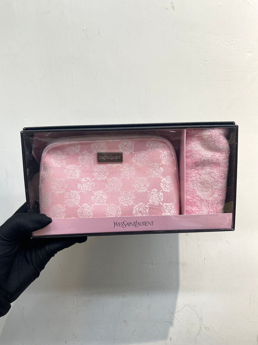 YSL set 毛巾仔+Pouch