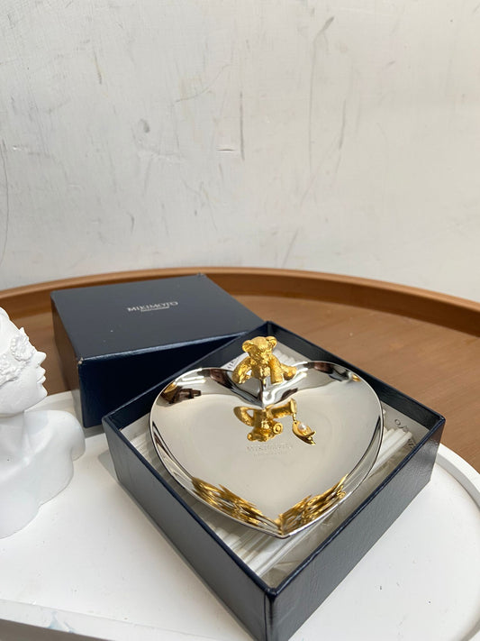 Mikimoto 熊仔 心型飾物碟
