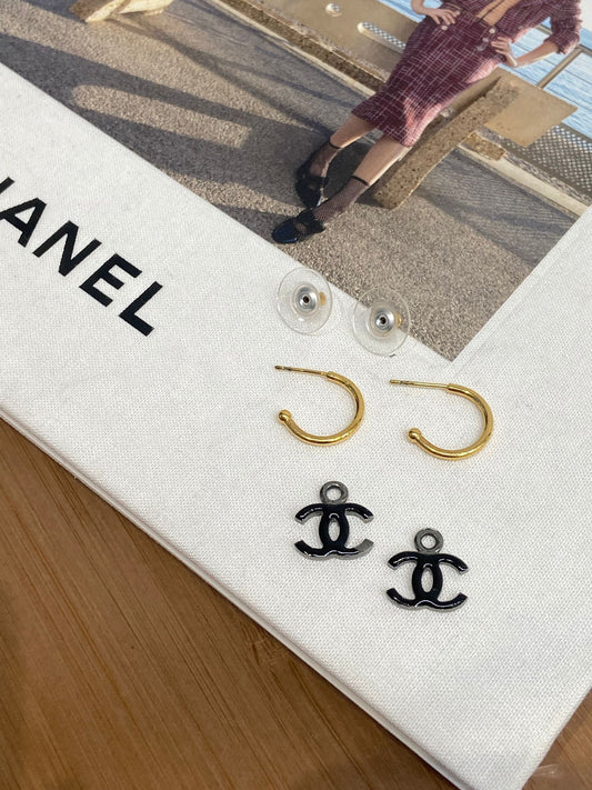 Chanel 2 ways 吊耳環