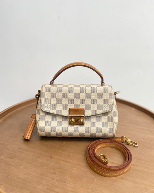 LV croisette 白棋盤兩用袋