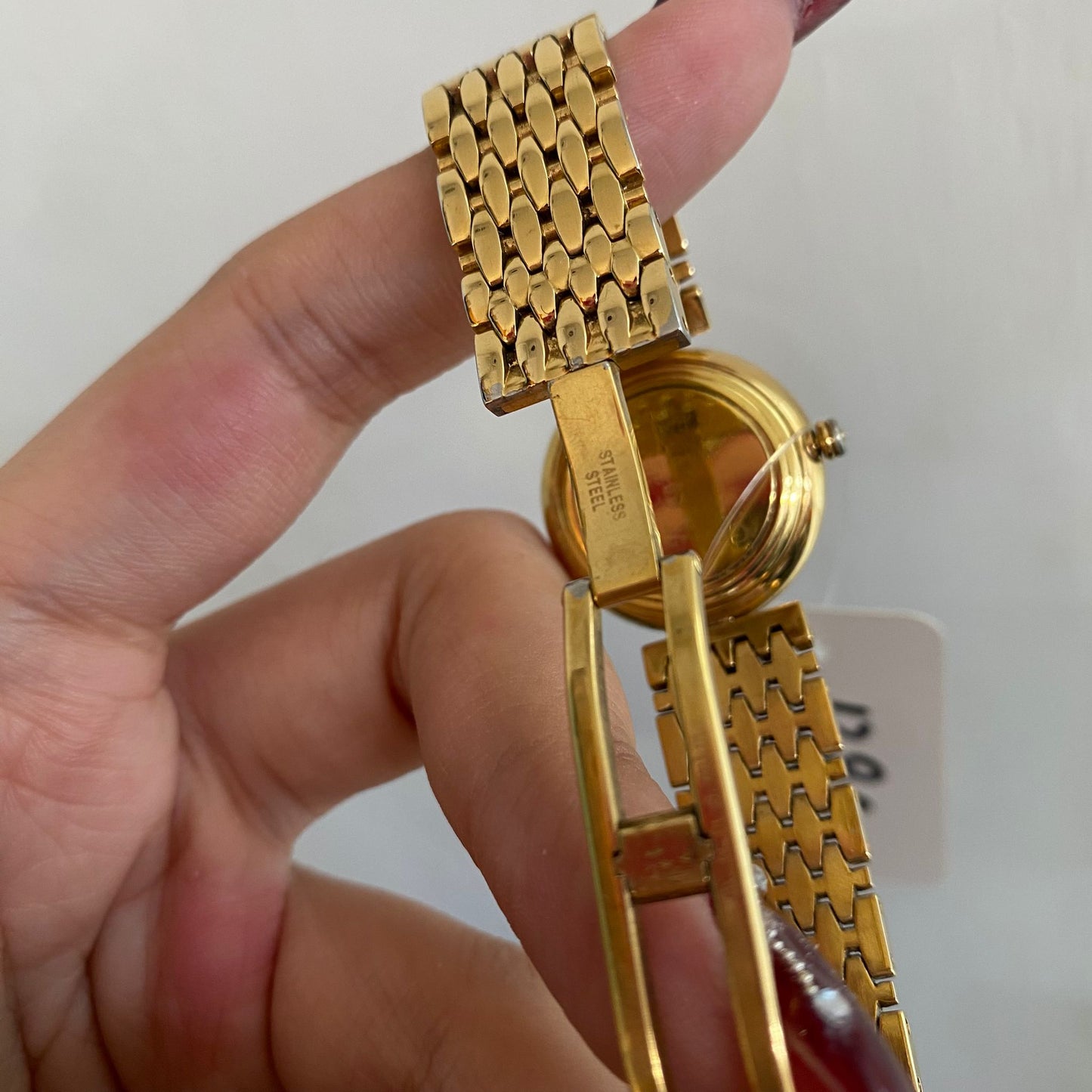 DIOR 金色閃鑽手錶