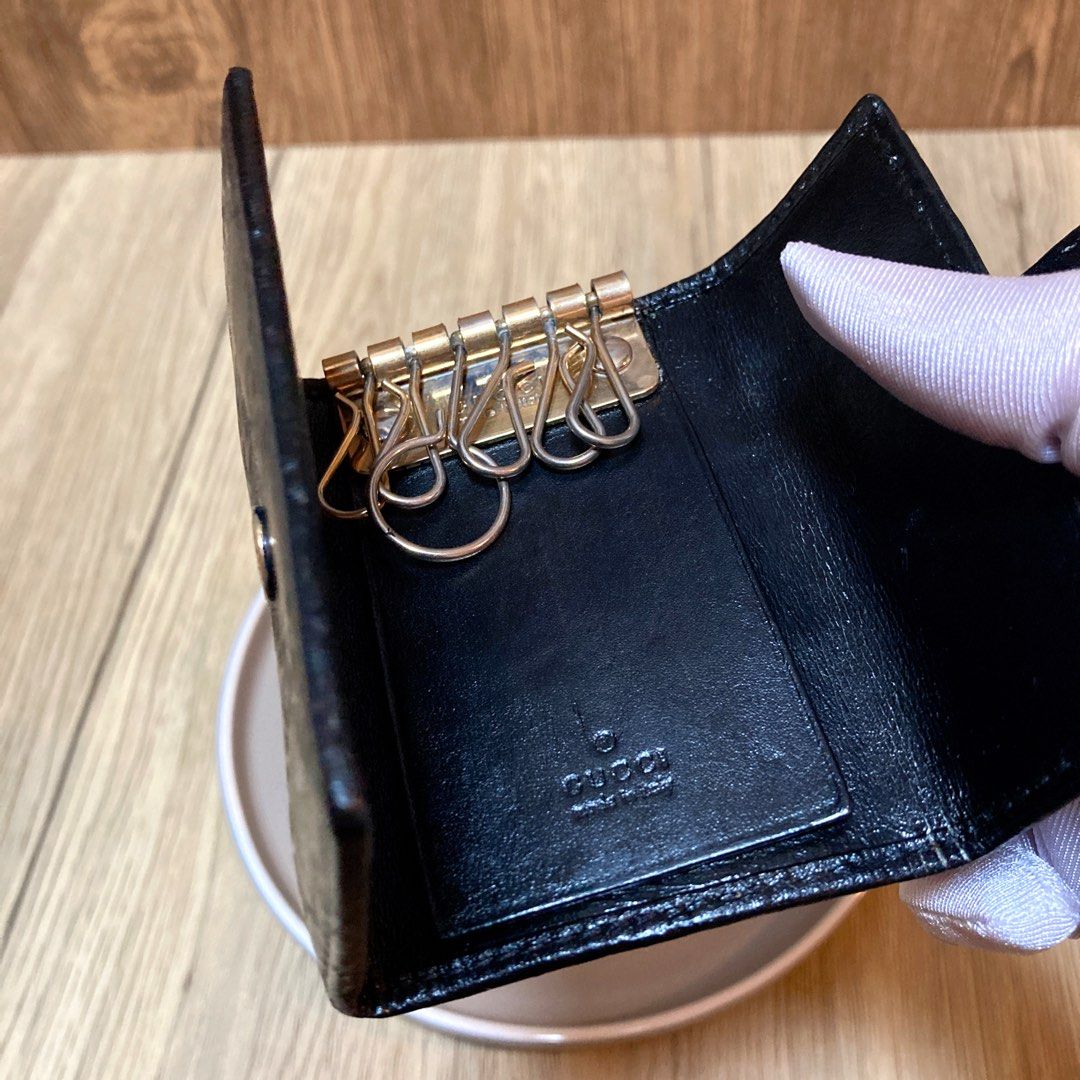 Gucci Monogram 6 Key Case 老花心型扣鎖匙包