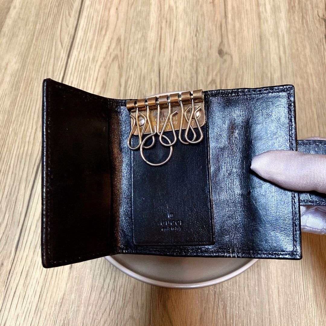 Gucci Monogram 6 Key Case 老花心型扣鎖匙包