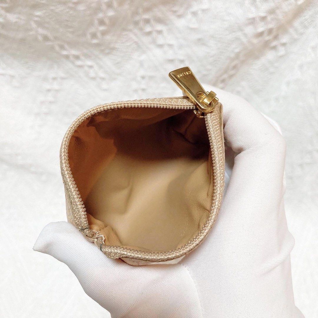 Celine White Maragram Coin Bag 老花白色散紙包
