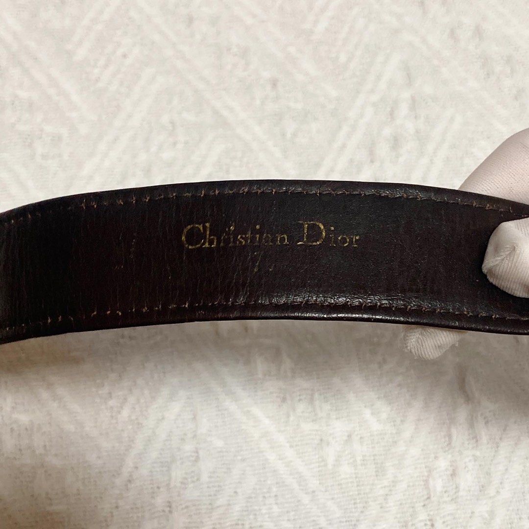 Christian Dior Oblique Belt 老花皮帶