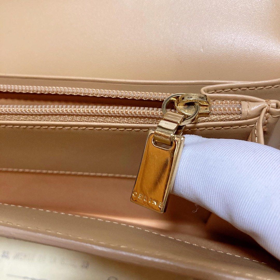 Celine White Maragram Long Wallet 淺色老花長銀包