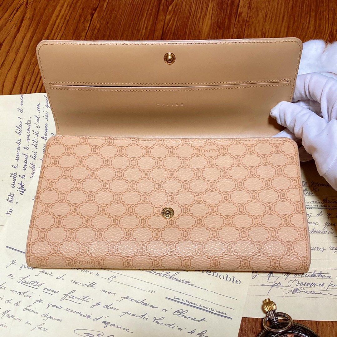 Celine White Maragram Long Wallet 淺色老花長銀包