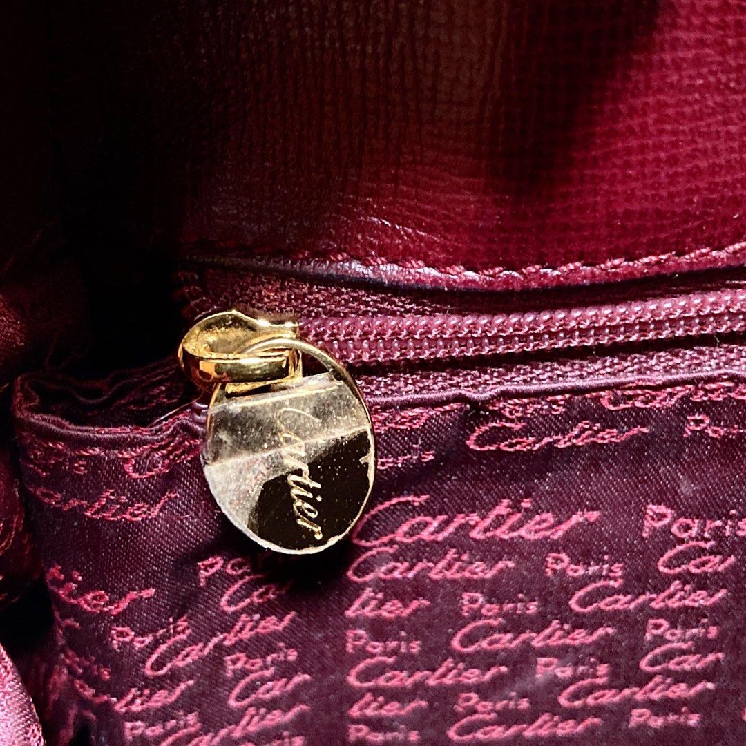 Cartier 1990-2000s Must de Backpack 卡地亞波爾多紅背囊