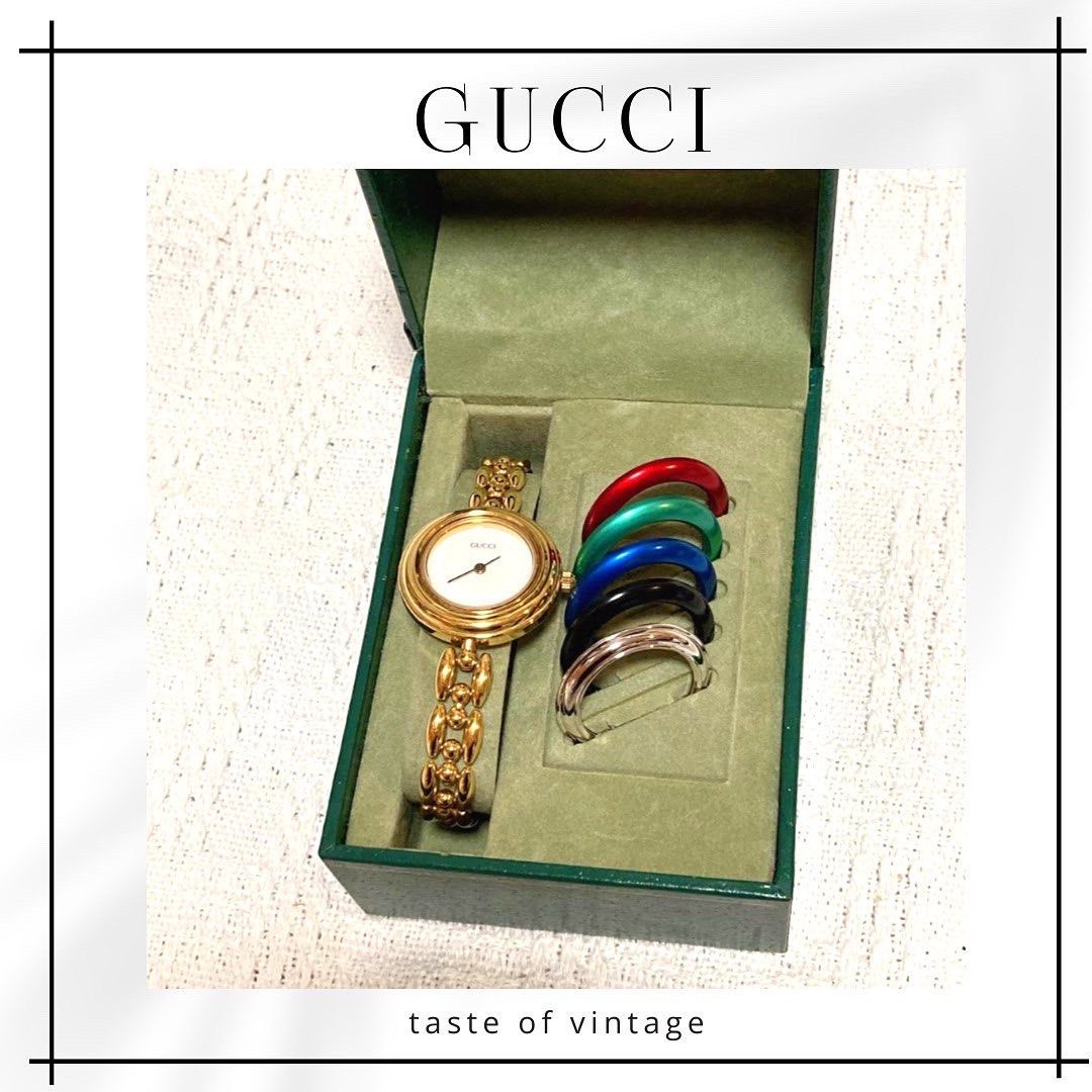 GUCCI 11/12.2 Vintage Watch 中古 石英錶 運作正常 美品 罕見 齊配件 原裝盒