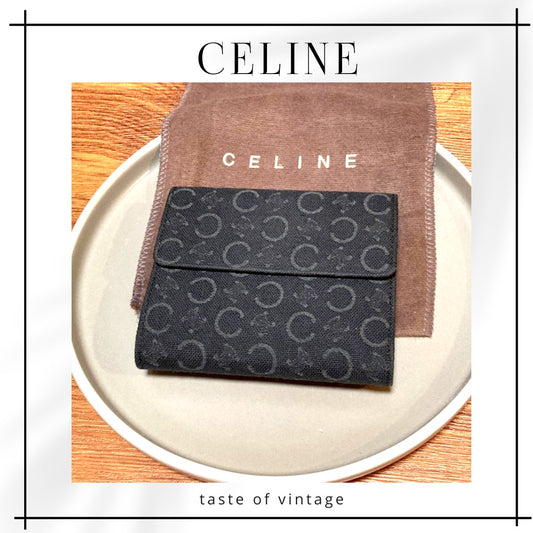 Celine Vintage Bifold Black Wallet 黑色兩折銀包
