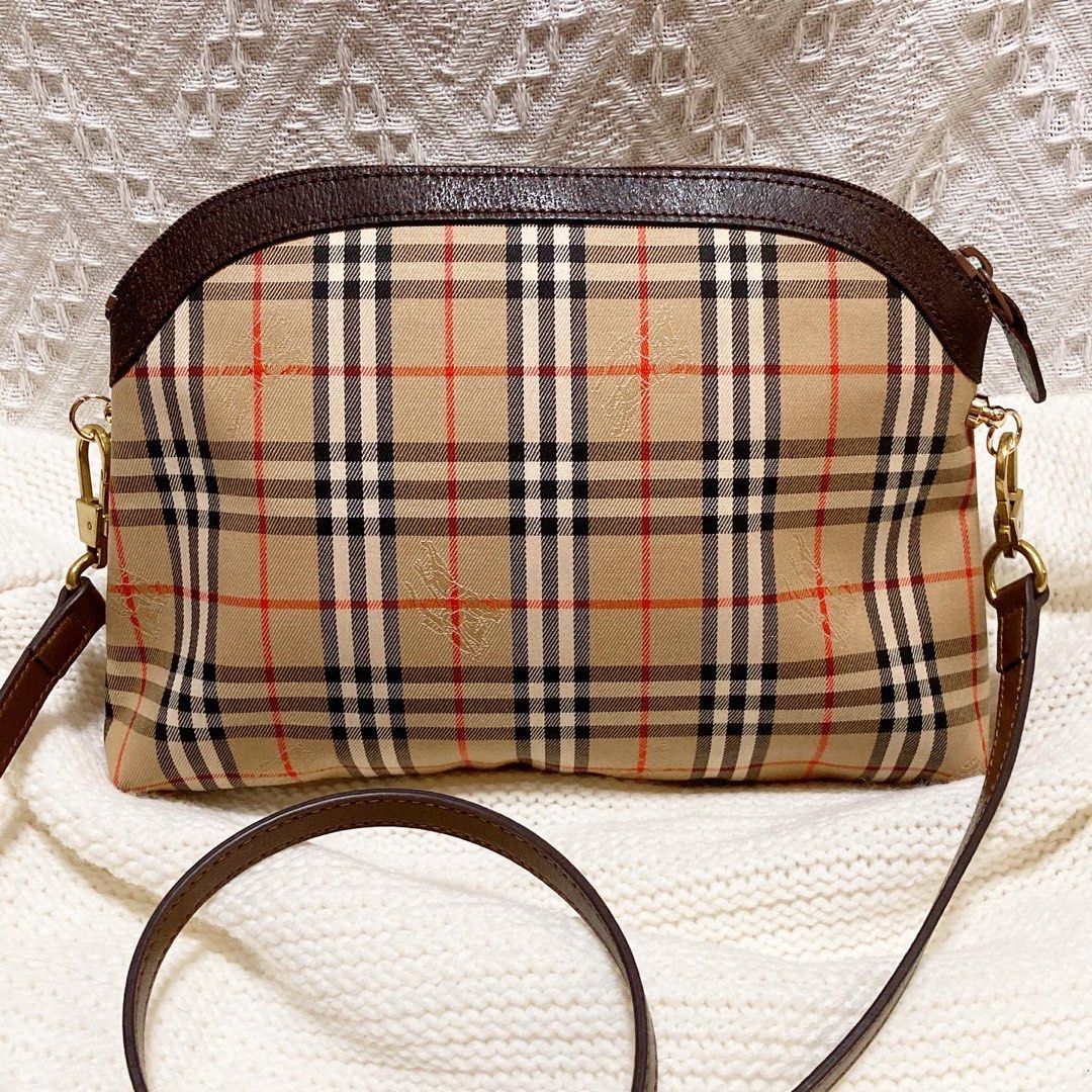 Burberry Vintage Check Pouch 經典格子包 (送新皮帶/鏈帶)