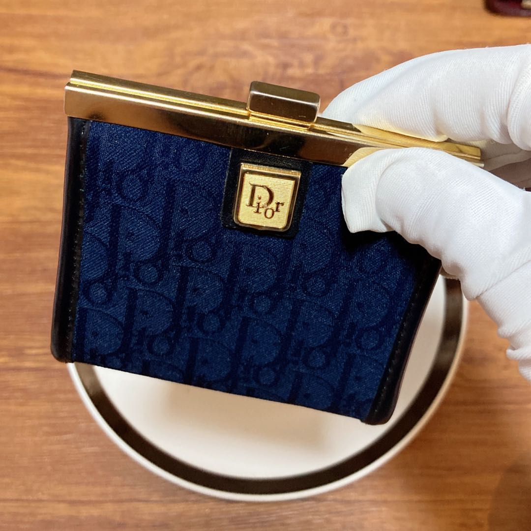 Christian Dior Monogram Oblique Coin Purse CD 經典老花絲綢散紙包