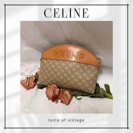 Celine Macadam Cosmetic Pouch 經典老花化妝包