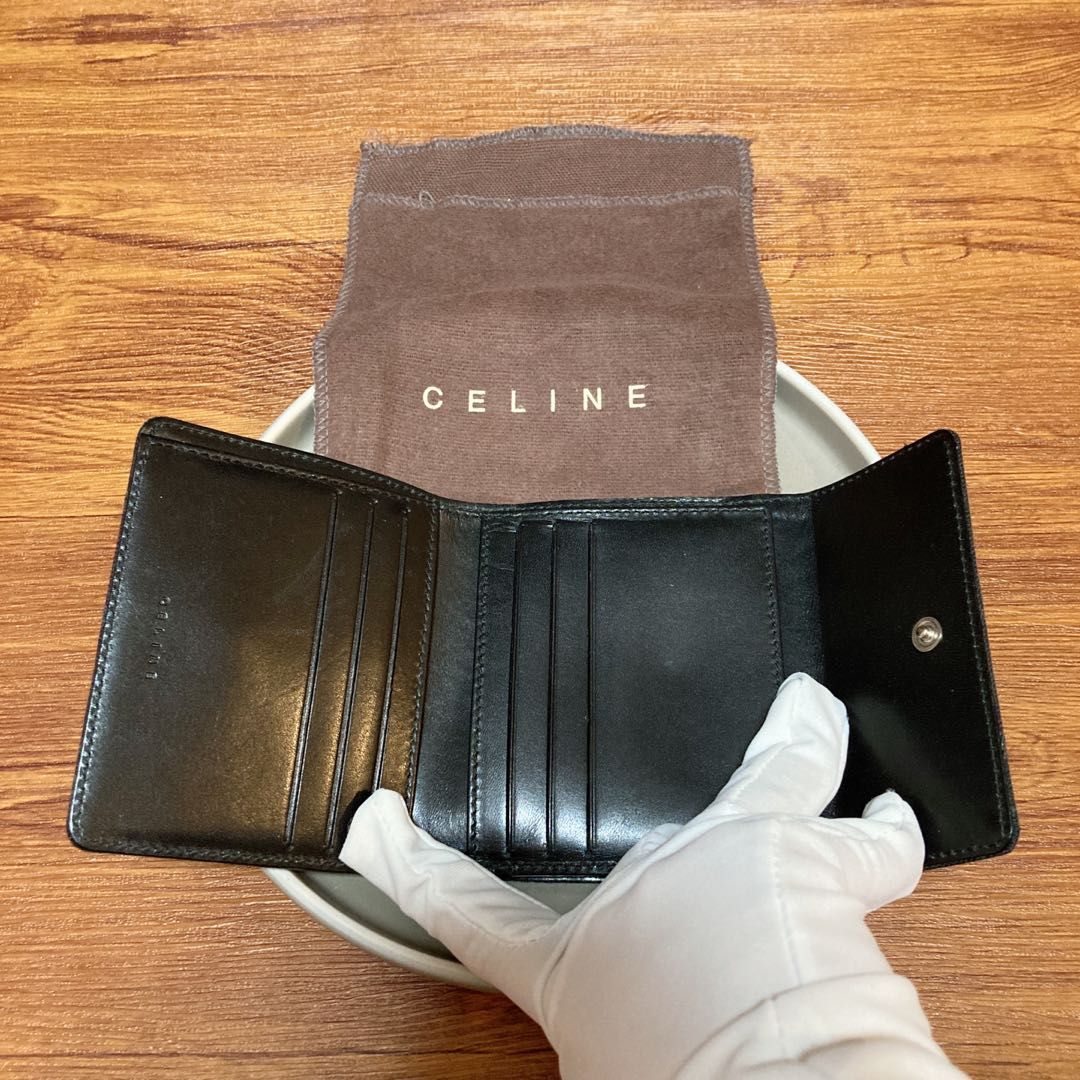 Celine Vintage Bifold Black Wallet 黑色兩折銀包
