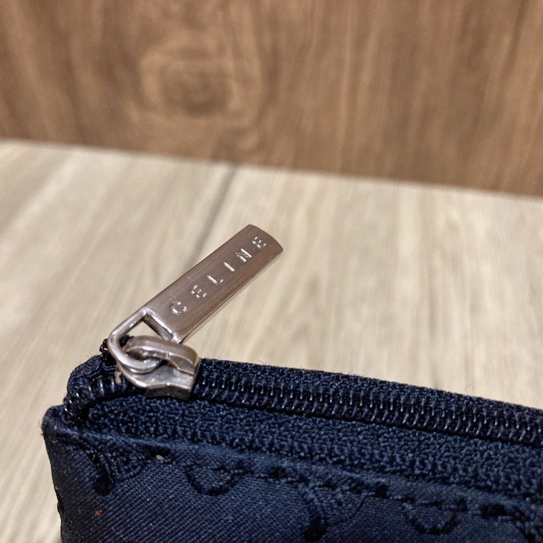 Celine Macadam Black Pouch 黑色老花化妝袋