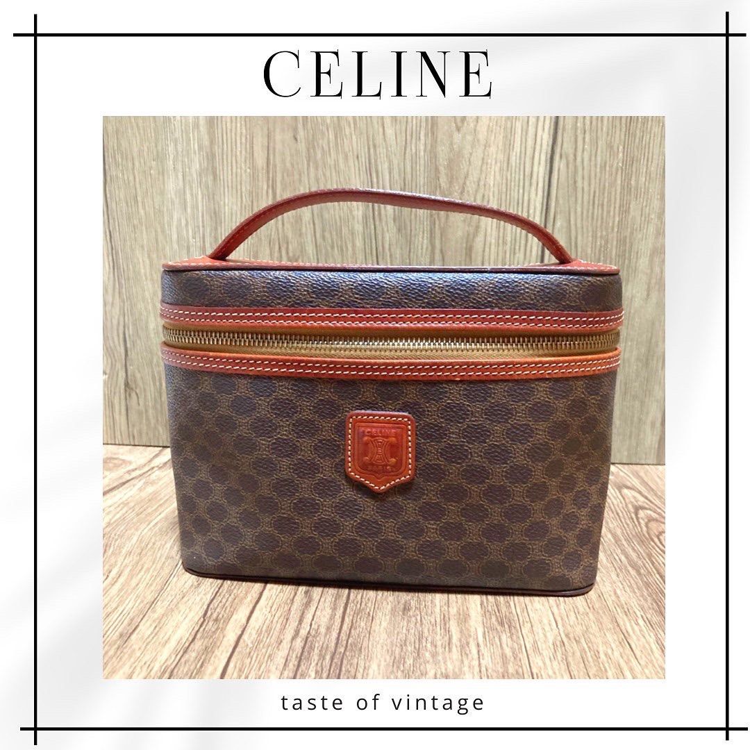 Celine Vintage Macadam Vanity Case 已配揹帶