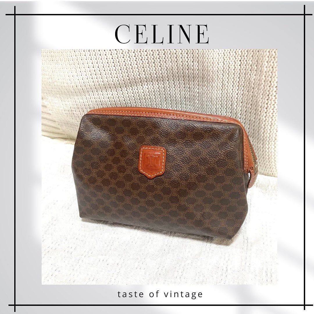 CELINE Macadam Pouch Bage 老花雲朵包 (送新皮帶/鏈帶)