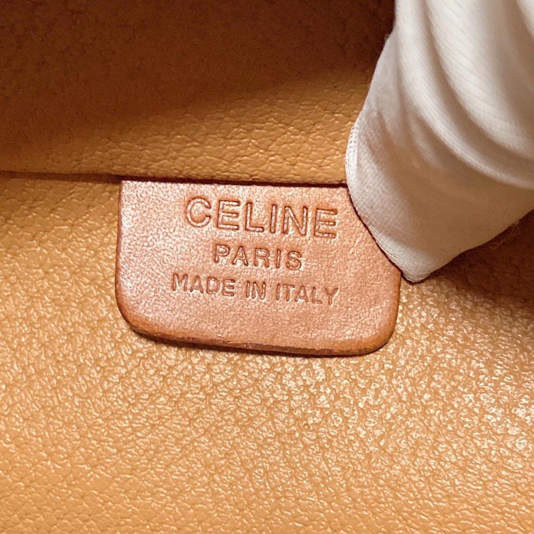 Celine Vintage Macadam Vanity Case 化妝包已配揹帶