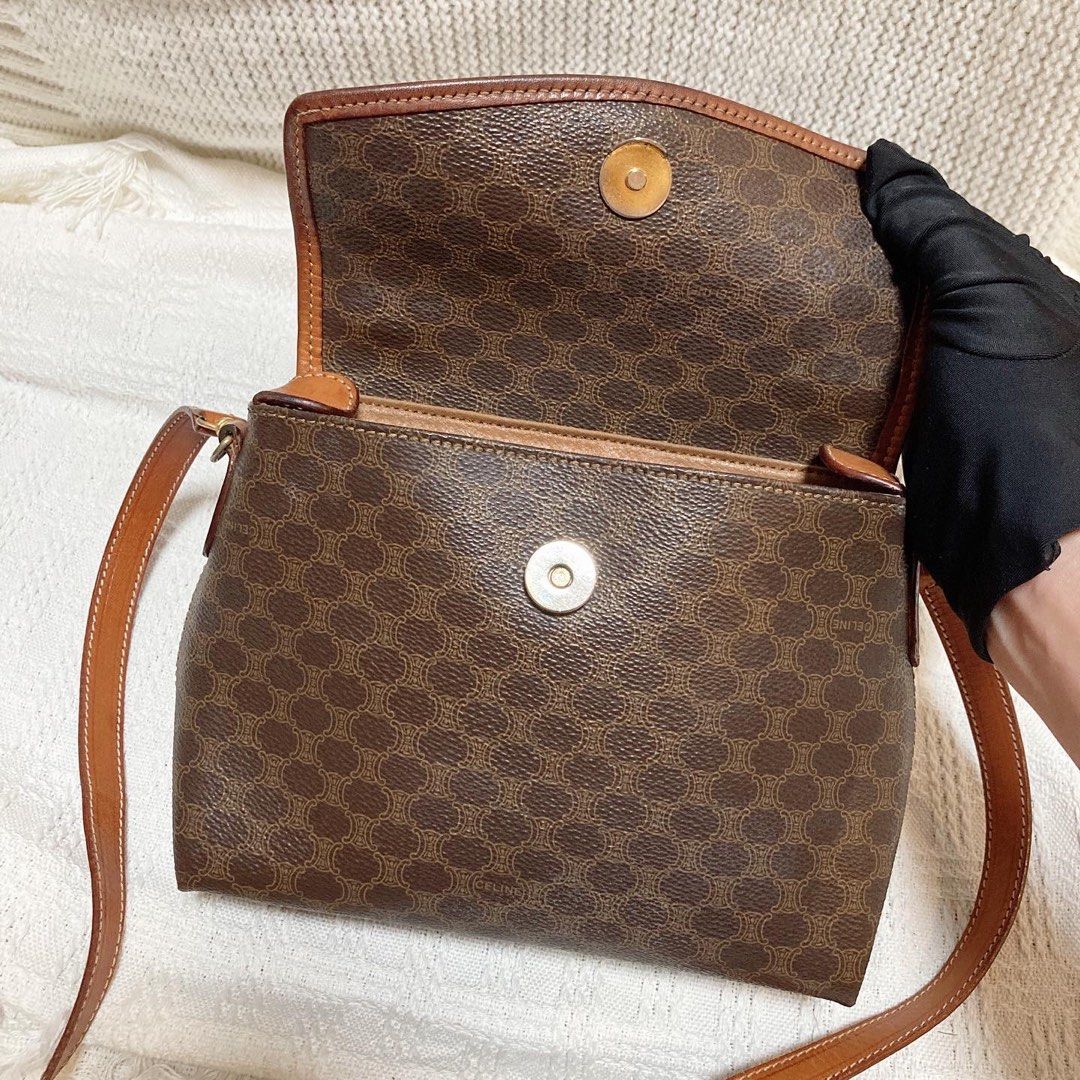 Celine Macadam Handbag 老花金扣手挽袋