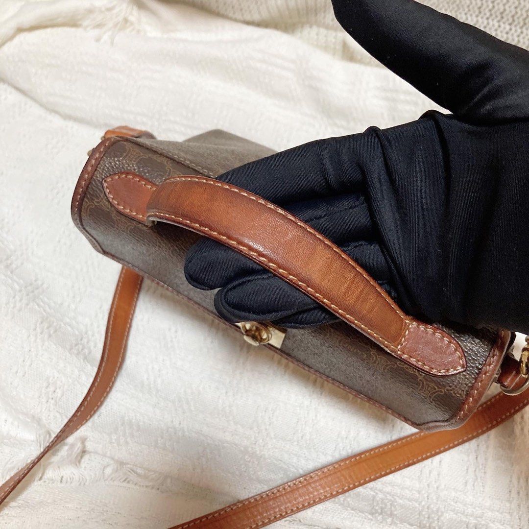 Celine Macadam Handbag 老花金扣手挽袋