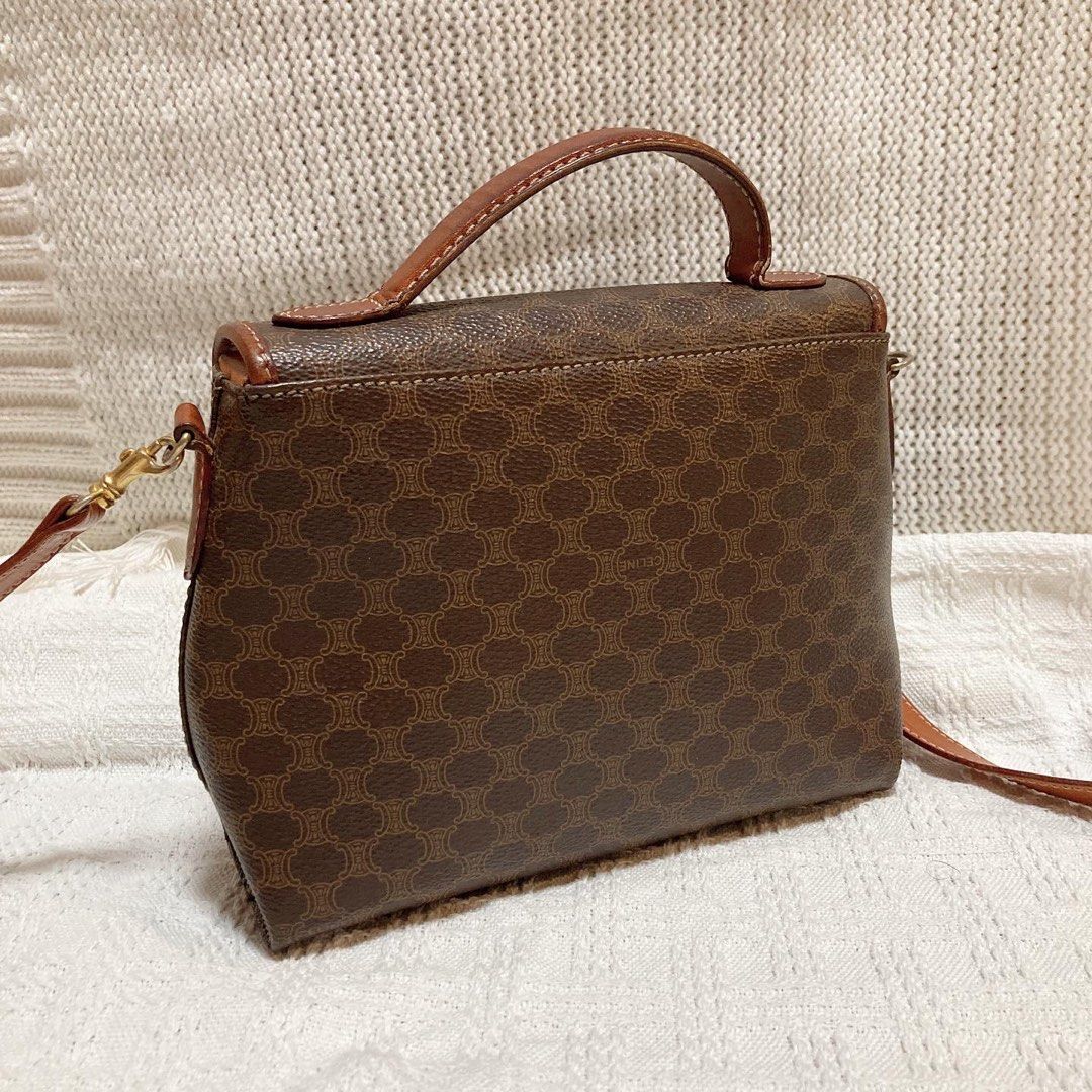 Celine Macadam Handbag 老花金扣手挽袋