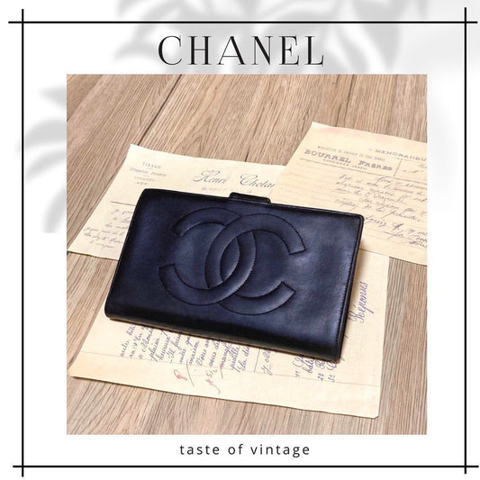 Chanel Lambskin Black Long Wallet 羊皮黑色長銀包