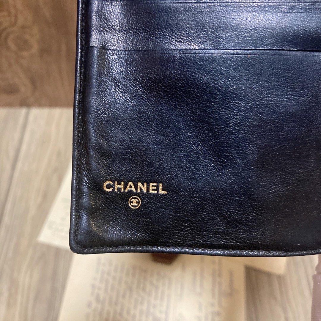 Chanel Lambskin Black Long Wallet 羊皮黑色長銀包