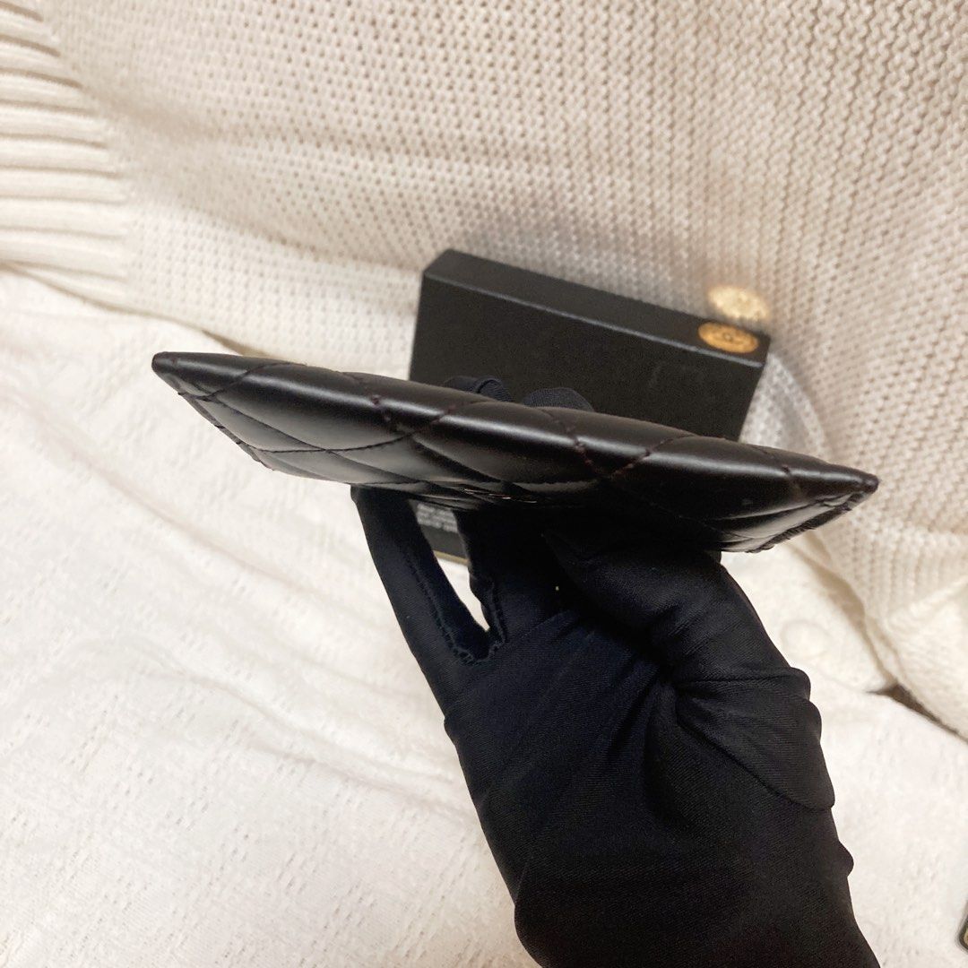 Chanel CC Black Card Holder