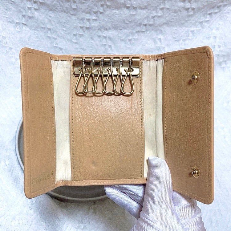 Chanel Beige Key Case 奶茶色鎖匙包