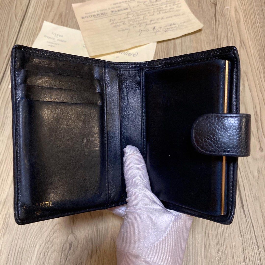 Chanel Vintage Black Wallet 中古牛皮黑色短銀包
