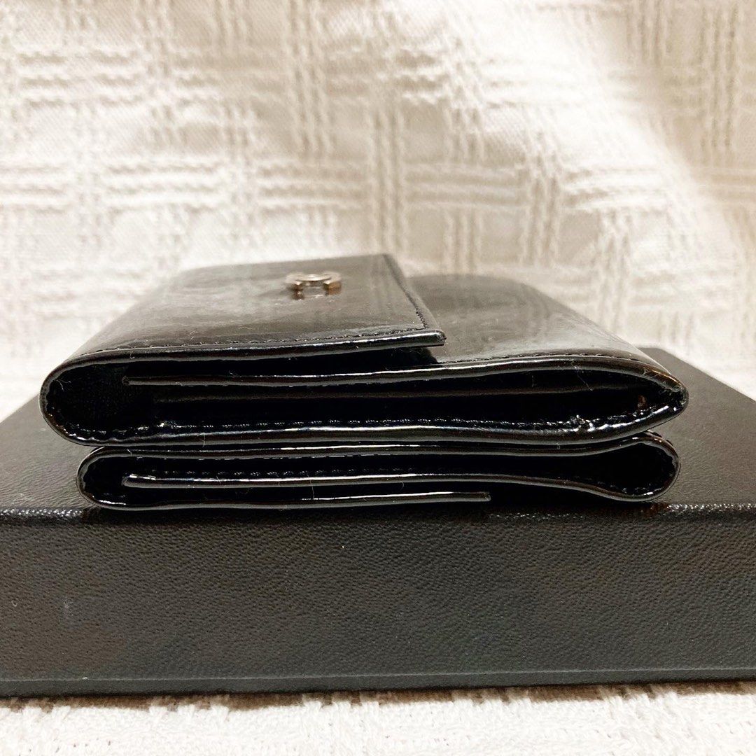 Chanel CC Patent Leather Wallet (Caviar) 短銀包 (漆皮)