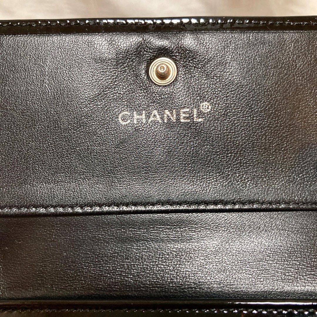Chanel CC Patent Leather Wallet (Caviar) 短銀包 (漆皮)