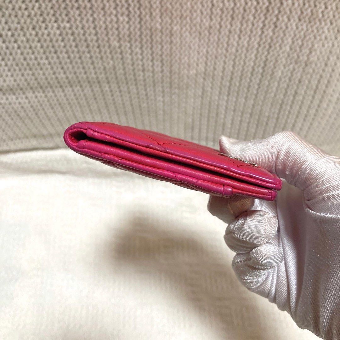 Chanel Matelasse Lambskin Card Holder (Pink) 菱格紋羊皮卡片套 (粉紅)