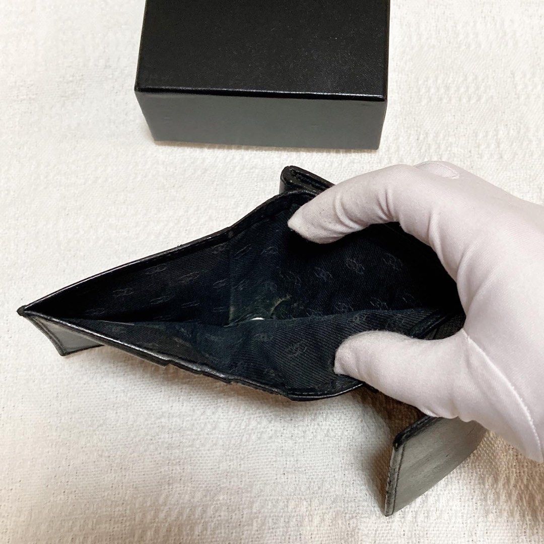 Chanel CC Black Wallet 圓扣CC黑色短銀包