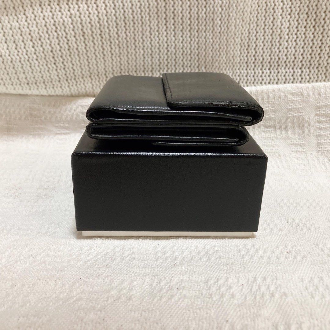 Chanel CC Black Wallet 圓扣CC黑色短銀包