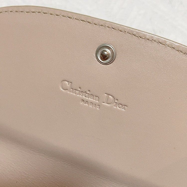 Christian Dior Long Wallet on Chain WOC 奶茶色老花銀包