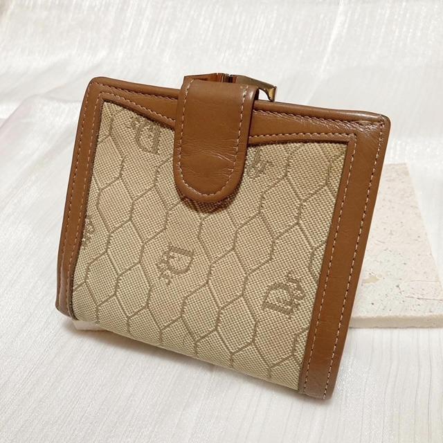 Christian Dior Vintage Honeycomb Bifold Wallet 蜂巢格老花兩折銀包