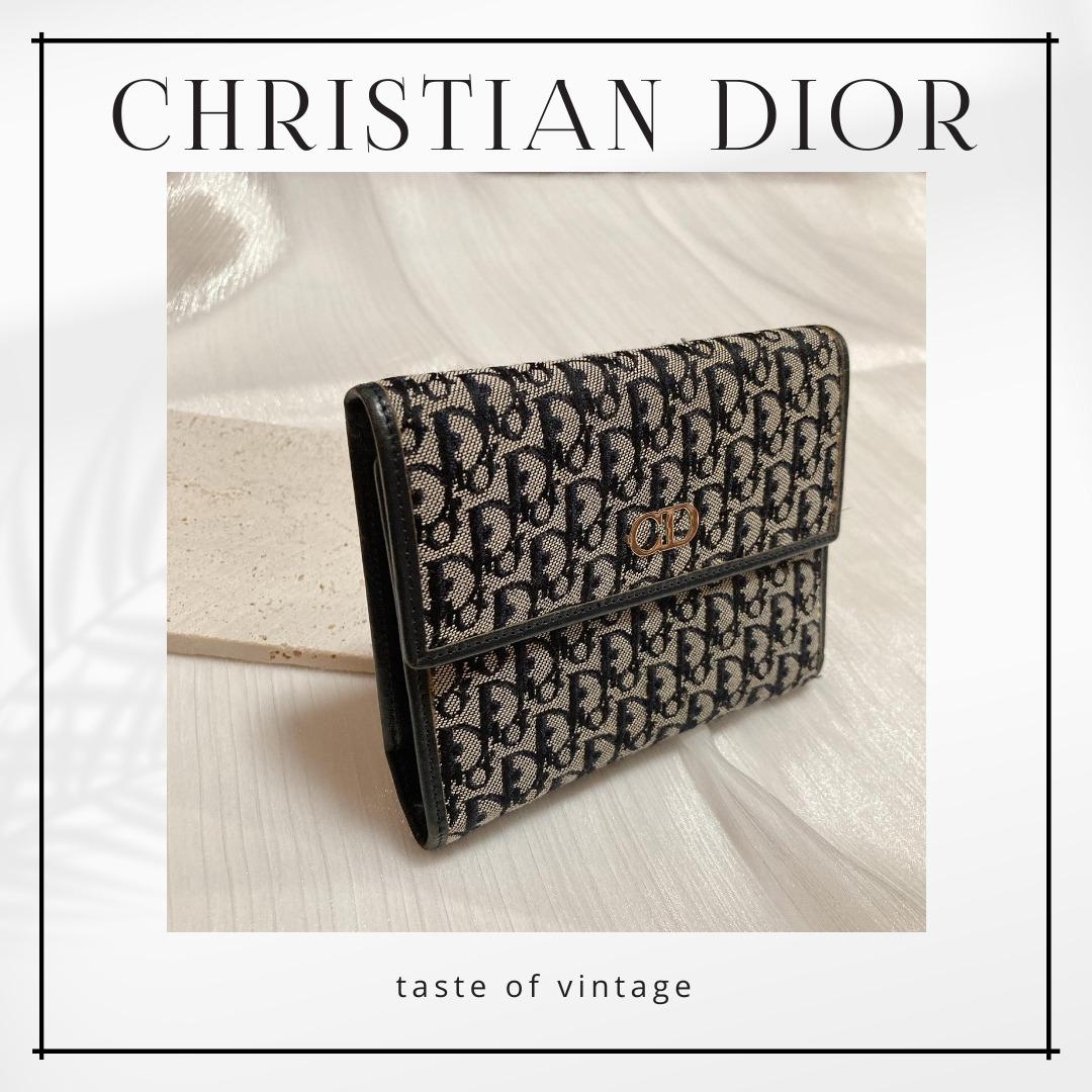 Christian Dior Vintage Oblique Trifold Wallet 老花短銀包