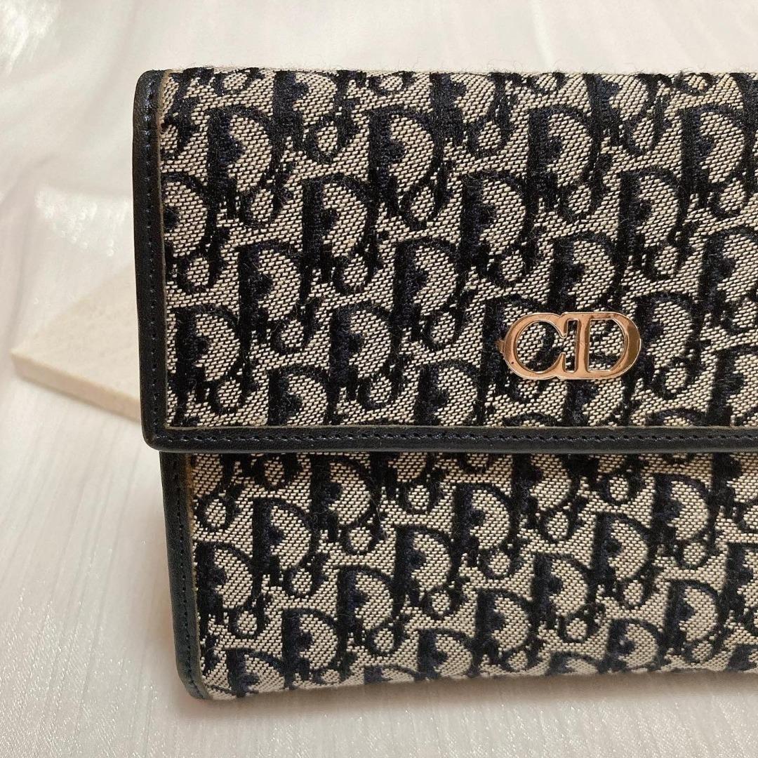Christian Dior Vintage Oblique Trifold Wallet 老花短銀包