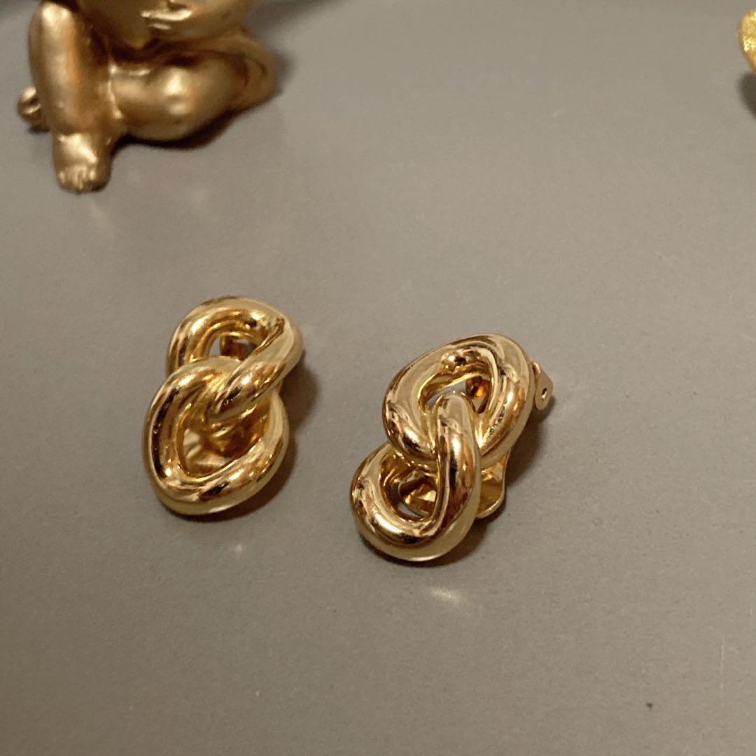 Christian Dior Vintage Earrings 中古金耳夾