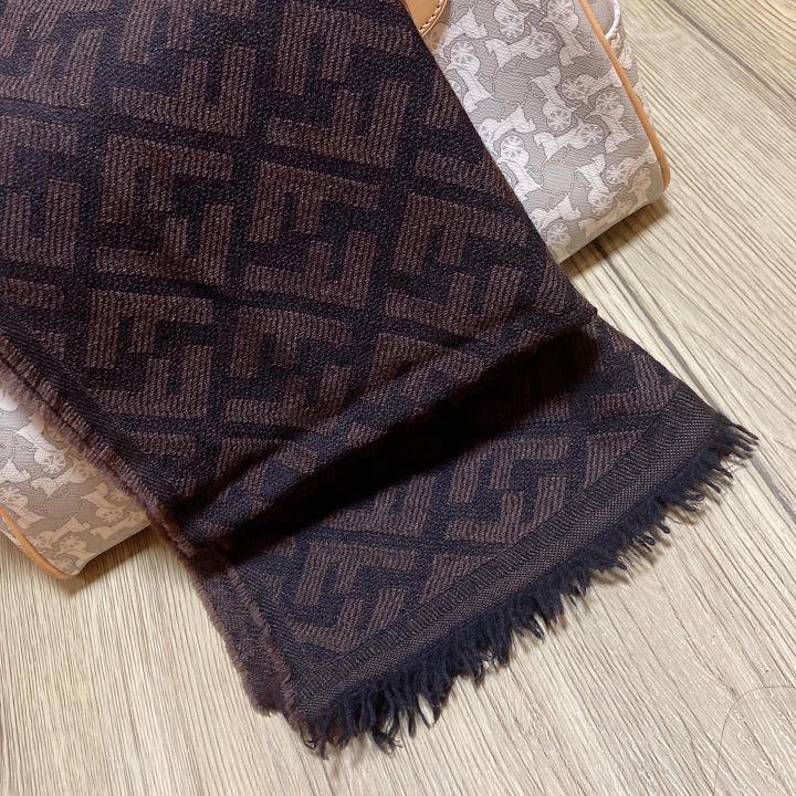 Fendi Classic FF Brown Scarf 深啡老花薄頸巾