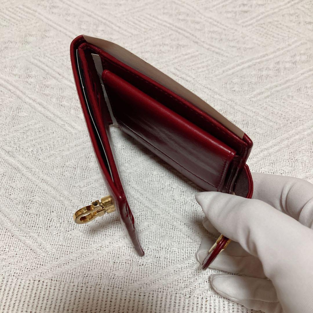 Salvatore Ferragamo Vintage Bifold Red Wallet 金扣兩折紅色銀包