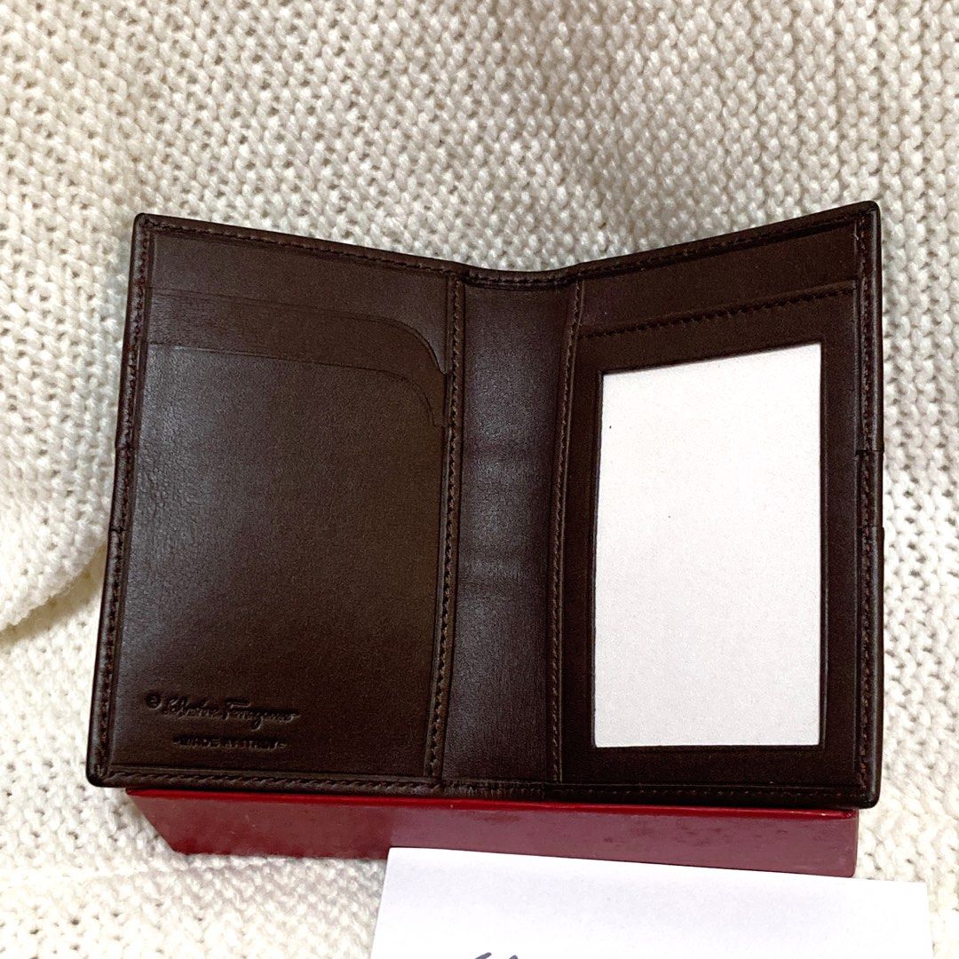 Salvatore Ferragamo Brown Card Holder 飛甩雞毛啡色卡套