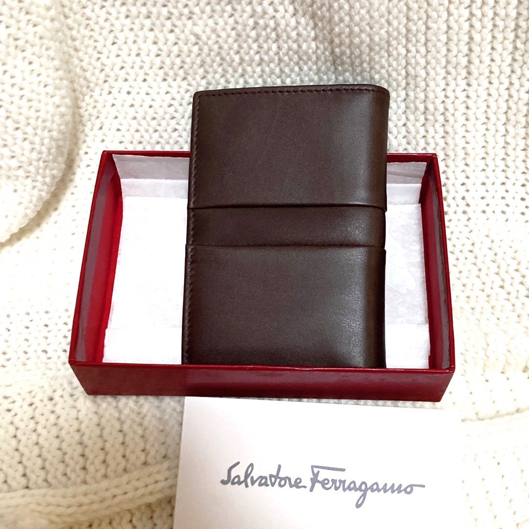 Salvatore Ferragamo Brown Card Holder 飛甩雞毛啡色卡套