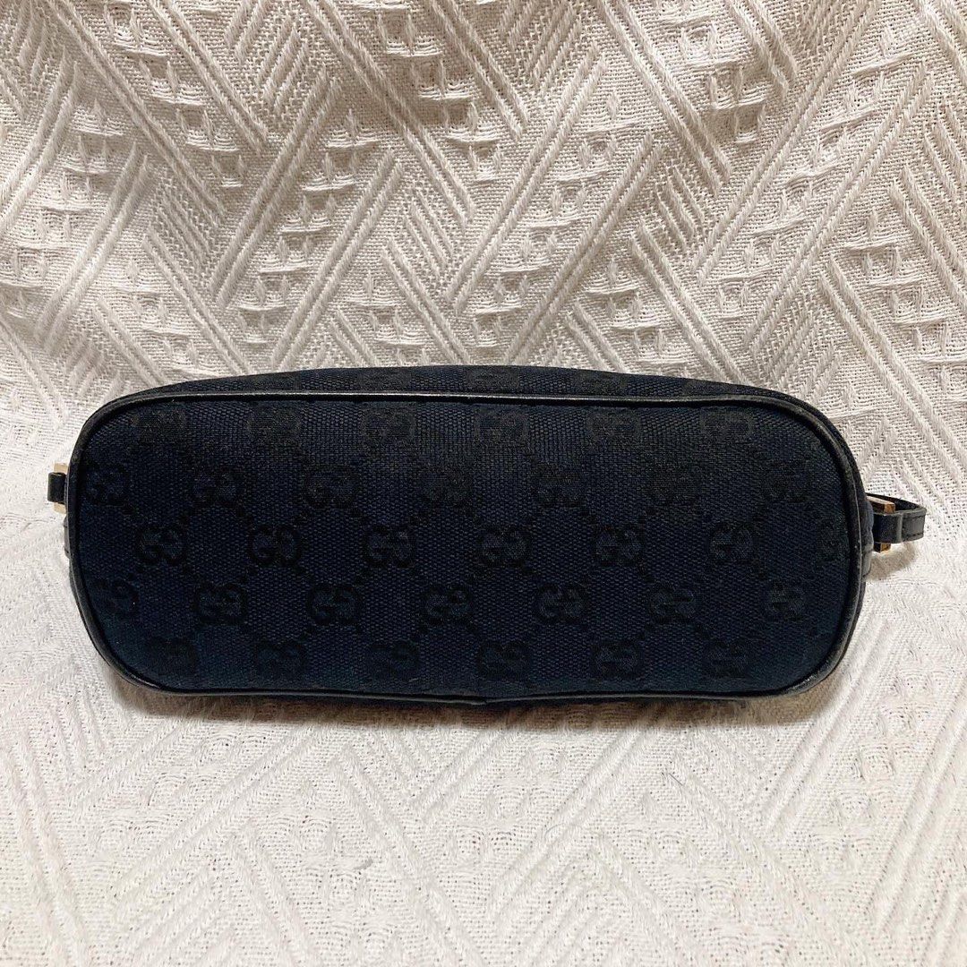Gucci Boat Pochette GG Canvas Bag (Black) 黑色餃子袋