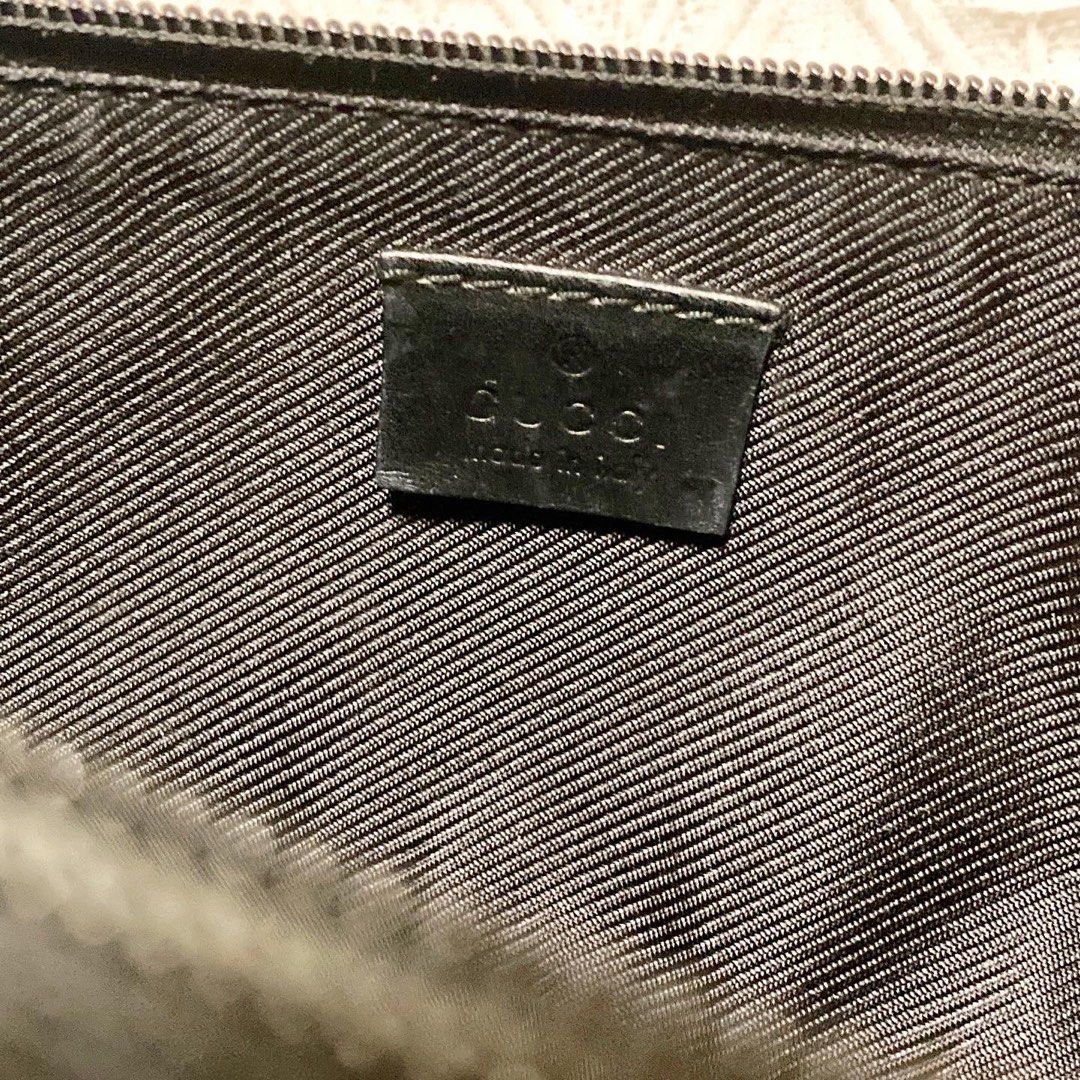 Gucci Boat Pochette GG Canvas Bag (Black) 黑色餃子袋